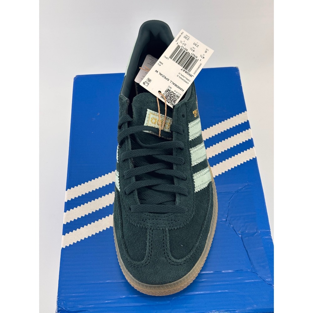Adidas Handball Spezial W Womens 6 Green Ash Gum JR0847 New Suede Retro Sneakers - Picture 3 of 8